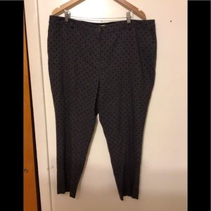 Boden straight leg polka dot woolen dress pants SZ 16